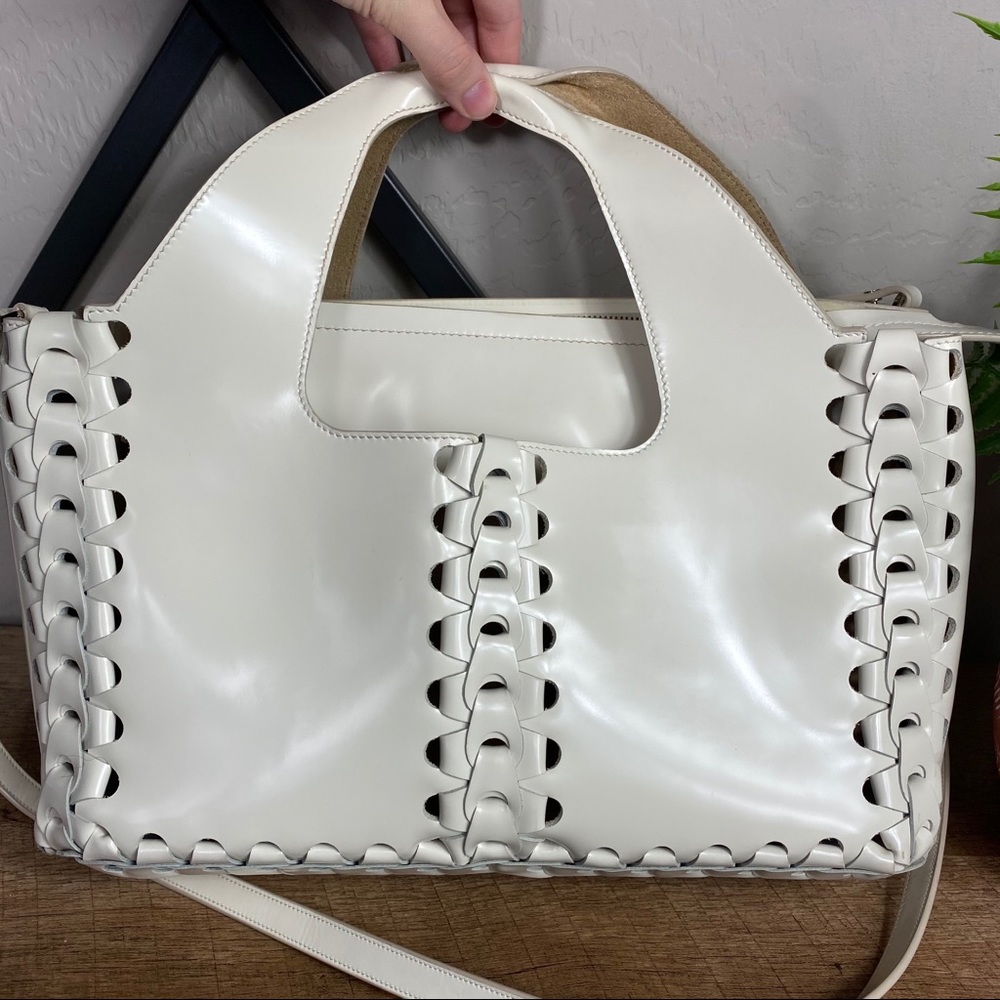 SOLD The Row Two For One 12 Braided Leather Tote - Picture 6 of 16